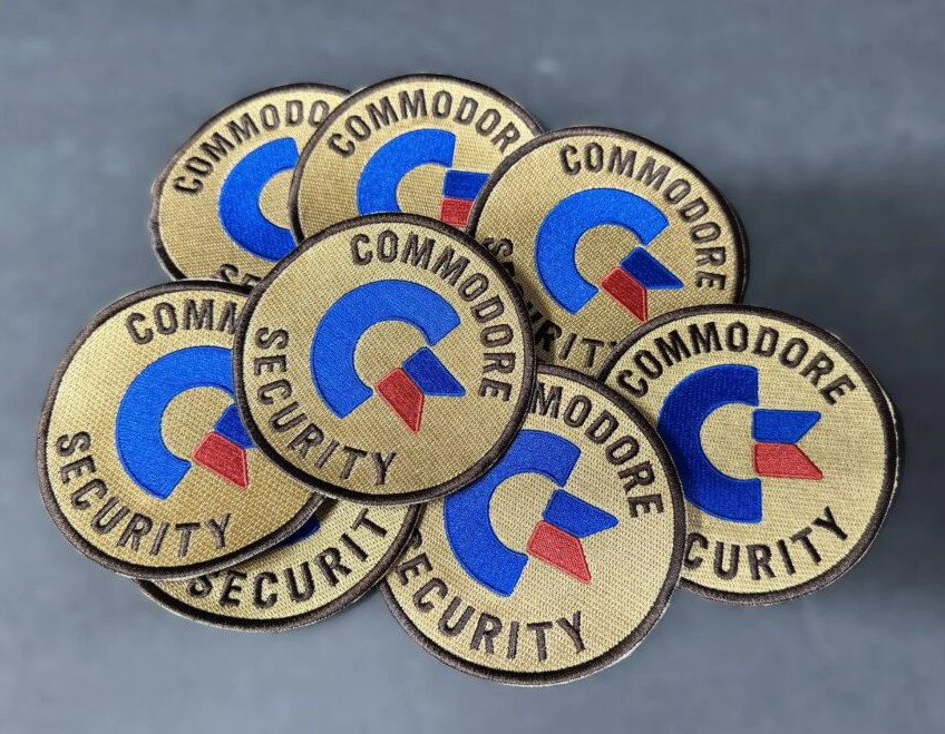 Commodore Security Patch – 4″ Embroidered Retro Collectible