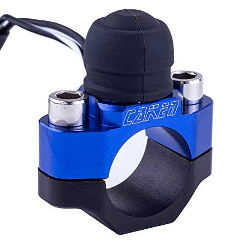 CNC Motorcycle ATV Water Proof Engine Start Stop Kill Switch Button for Blue