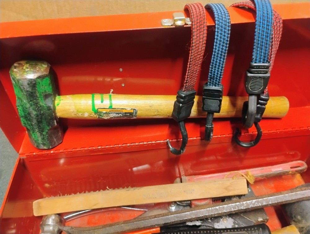 Classic Tool Boxes With Various Mechanic Tools and Accessories