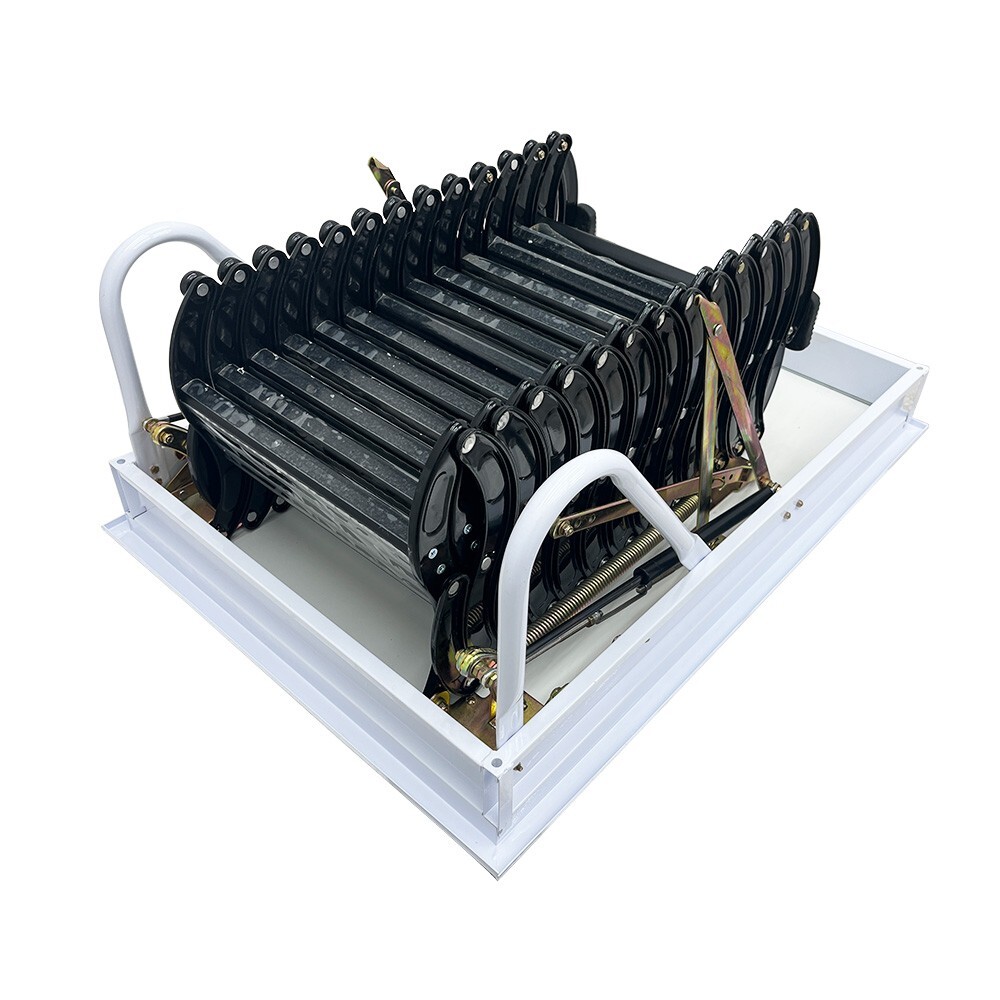 PreAsion Hidden Telescopic Folding Attic Pull Down Ceiling Ladder 10.5ft 13 Step