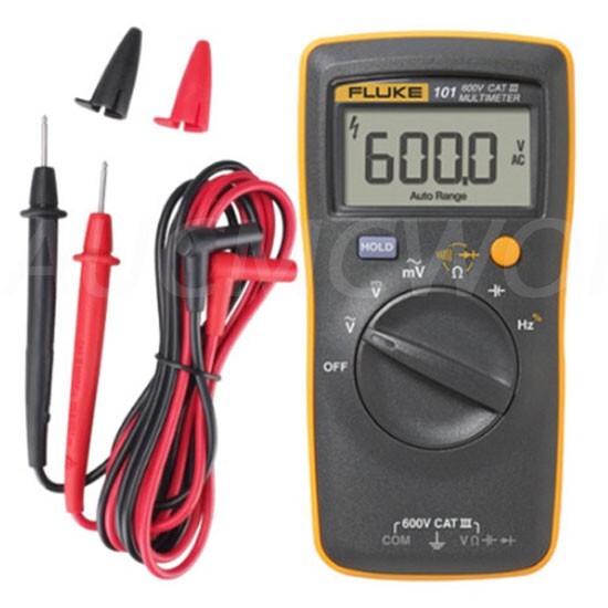 Fluke 101 Basic Digital Multimeter Pocket Portable AC DC Tester