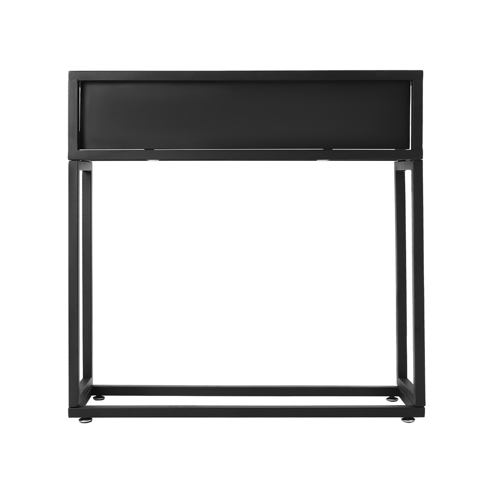 28*8*28" Elevated Planter Box Tall Rectangular Planter Garden Plant Stand Black