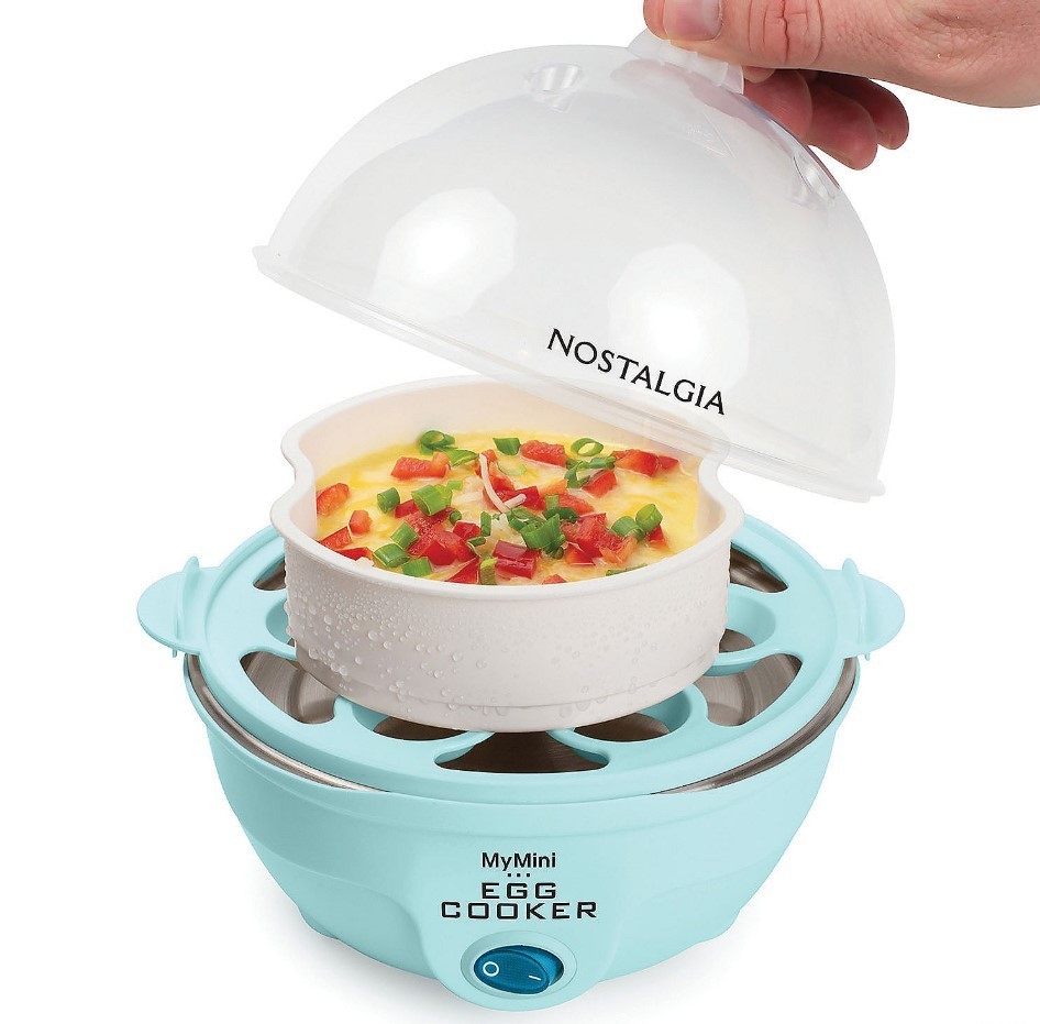 Nostalgia Premium 7-Egg Cooker, Aqua