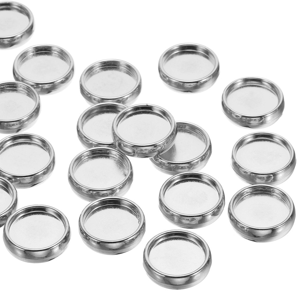 22PCS 19mm Book Binding Discs Discbound Expansion Discs Plating Round Silver
