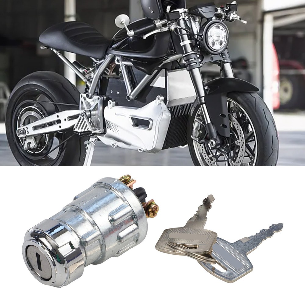 Wire Ignition Key Switch Lock Assembly With 2 Keys For Vehicle Motorcycle