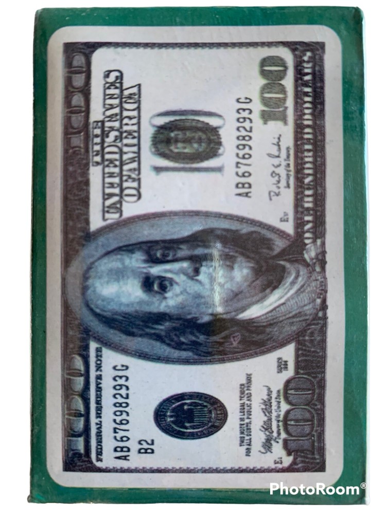 100 Dollars Playing Cards $100 Deck Factory Sealed