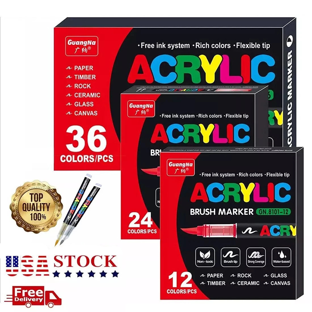 12/36 Acrylic DC marker pen Permanent Paint Water-Based Art Multifunction DIYpen