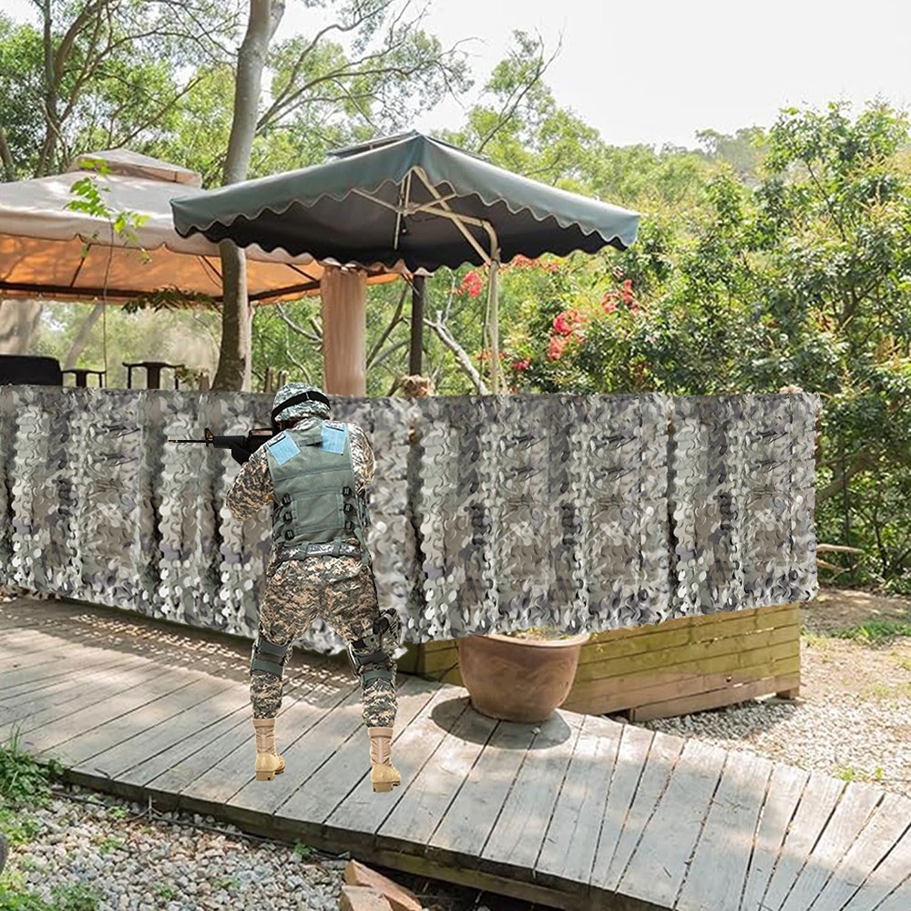 4.9x9.84ft Military Woodland Camouflage Netting Cutable Camo Net Camping Hunting