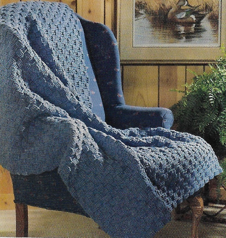 Basket-weave Afghan crochet pattern instructions