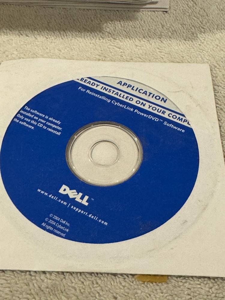 Dell Application for Reinstalling CyberLink PowerDVD Software - CD ONLY NEW SEAL