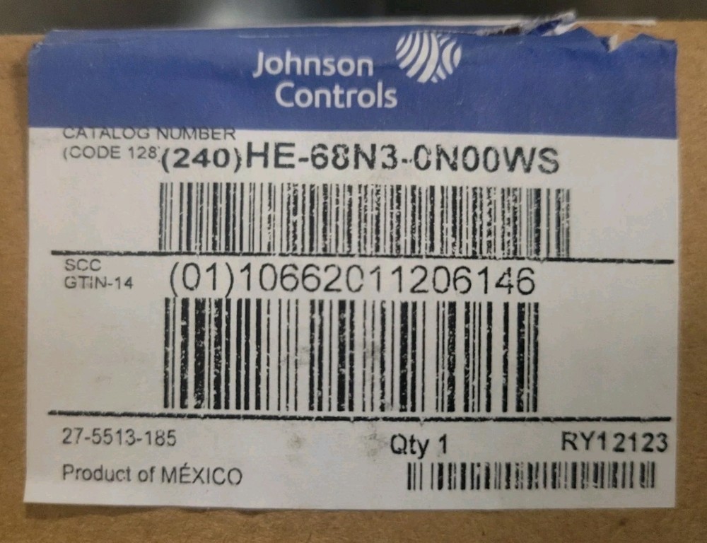 Johnson Controls Wall Mount Humidity/Temperature Sensor *HE-68N3-0N00WS
