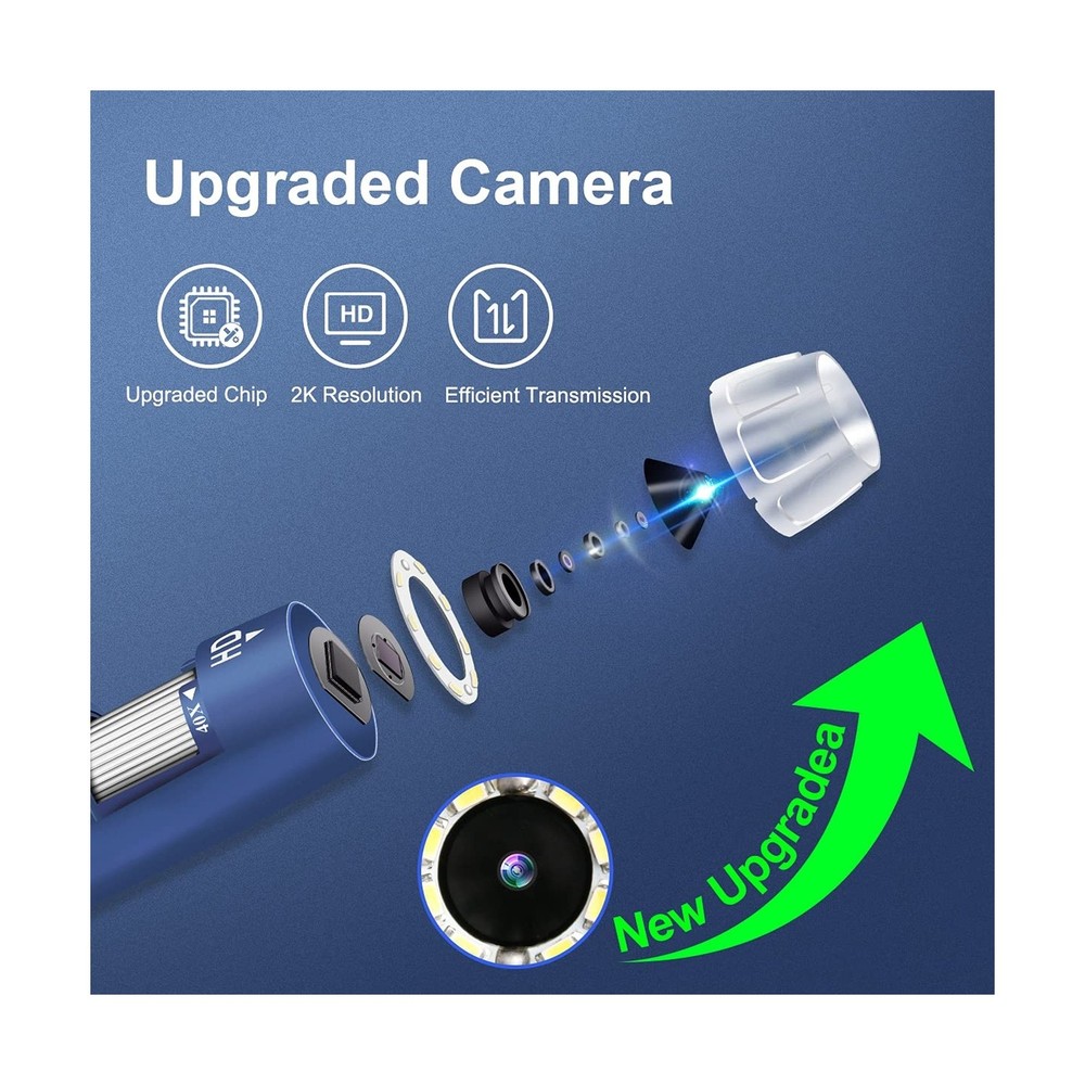 Jiusion 2K HD 2560x1440P USB Digital Microscope for Android Cellphone and Tab...