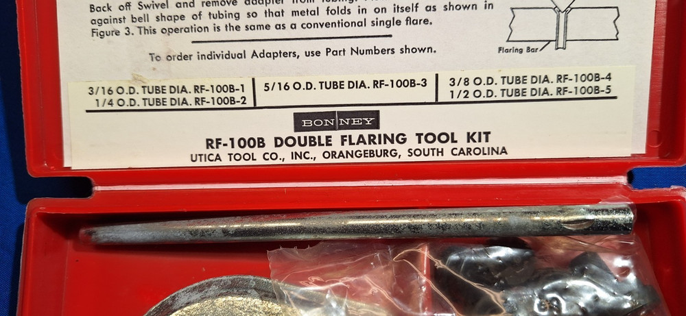 Bonney RF-100B SAE double flaring tool kit NEW