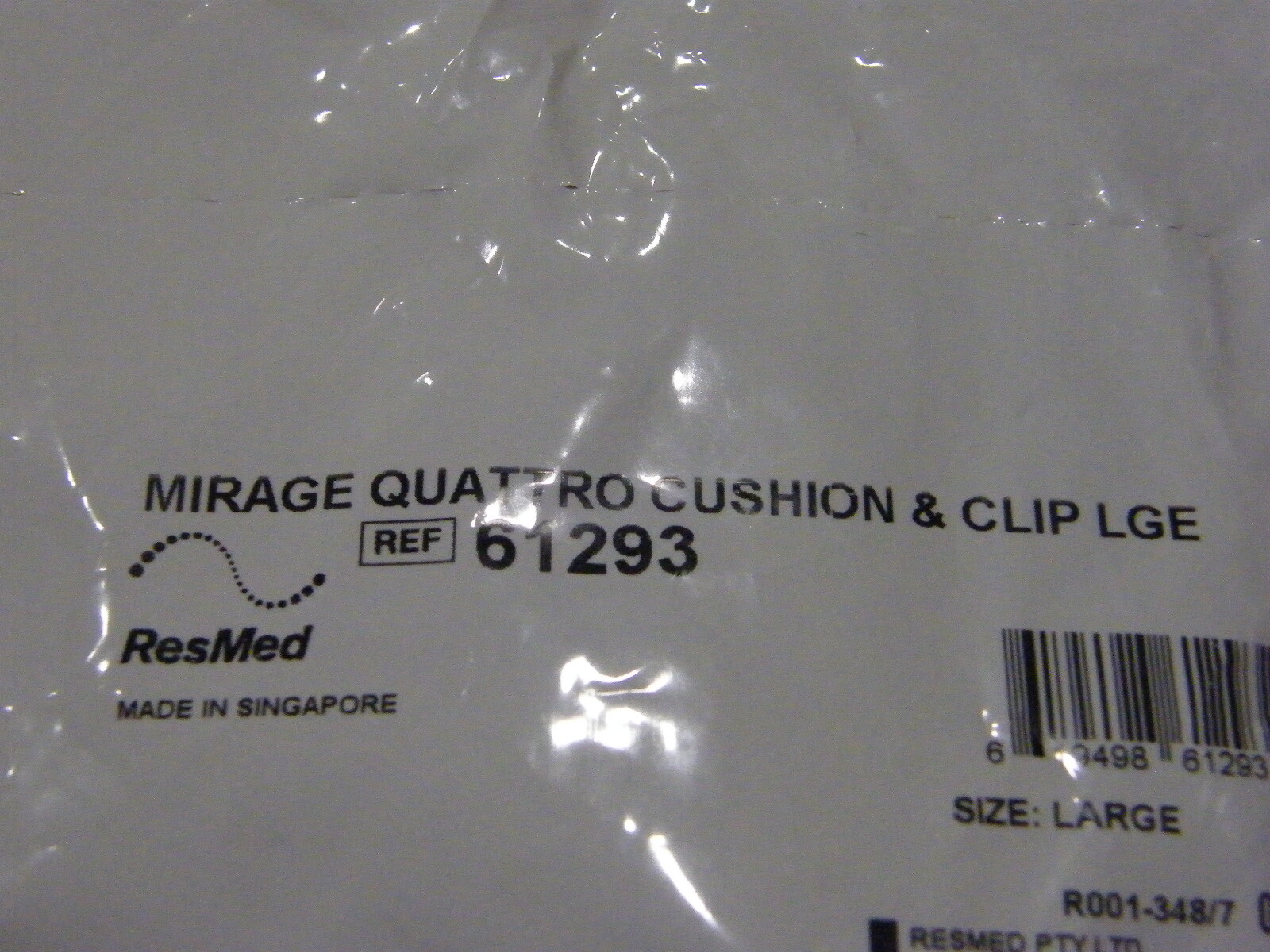 Resmed Mirage Quattro Cushion Large and green Clip Full Face 61293 NIB L Sealed
