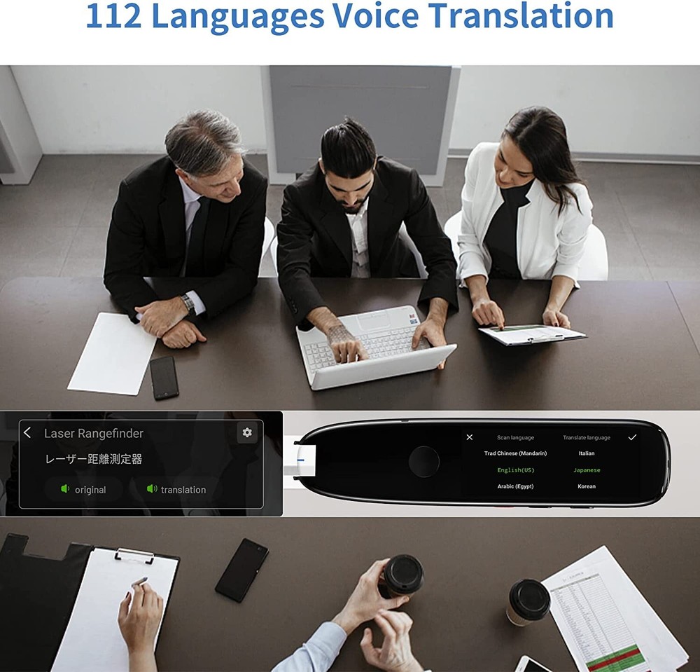 Portable Pen Scanning Translator for Language Learners Electronic Dictionary