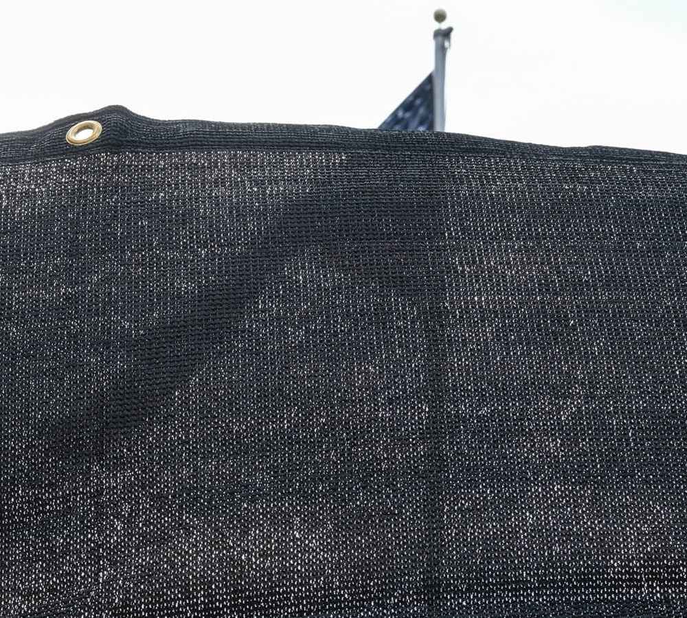 (2 Pack) 6' x 8' Black Mesh Tarp, 90% Shade