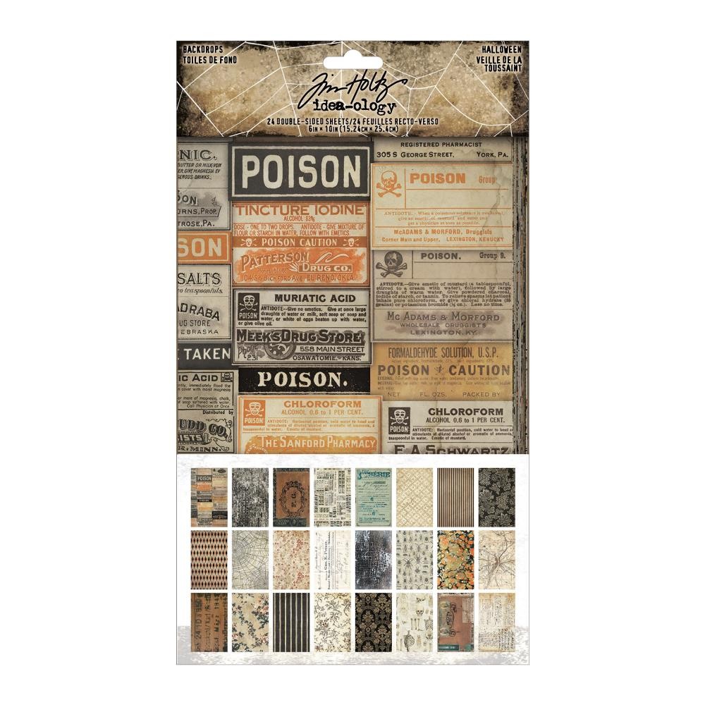 Tim Holtz Idea-ology -  Backdrops Halloween, TH94433 2025
