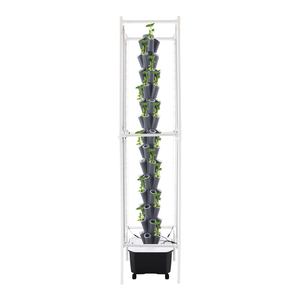 Vertical 70-Pots Hydroponics Tower w/Light Hydroponic Growing System Gardening