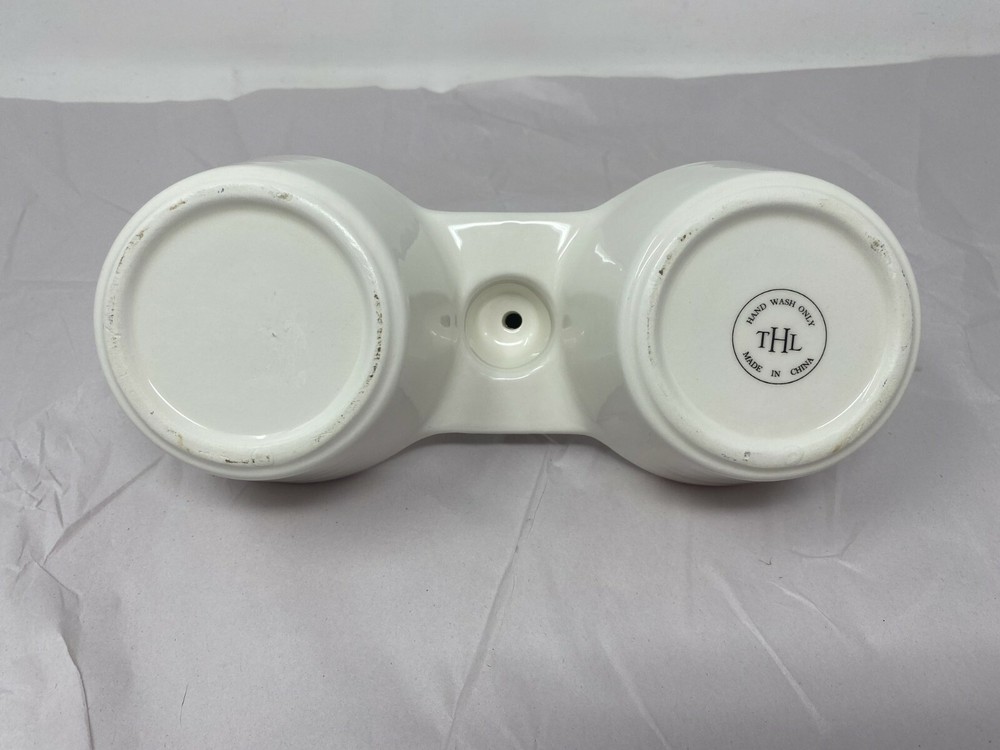 THL Ceramic 8in Blue Top Snack Tray BB02B52007