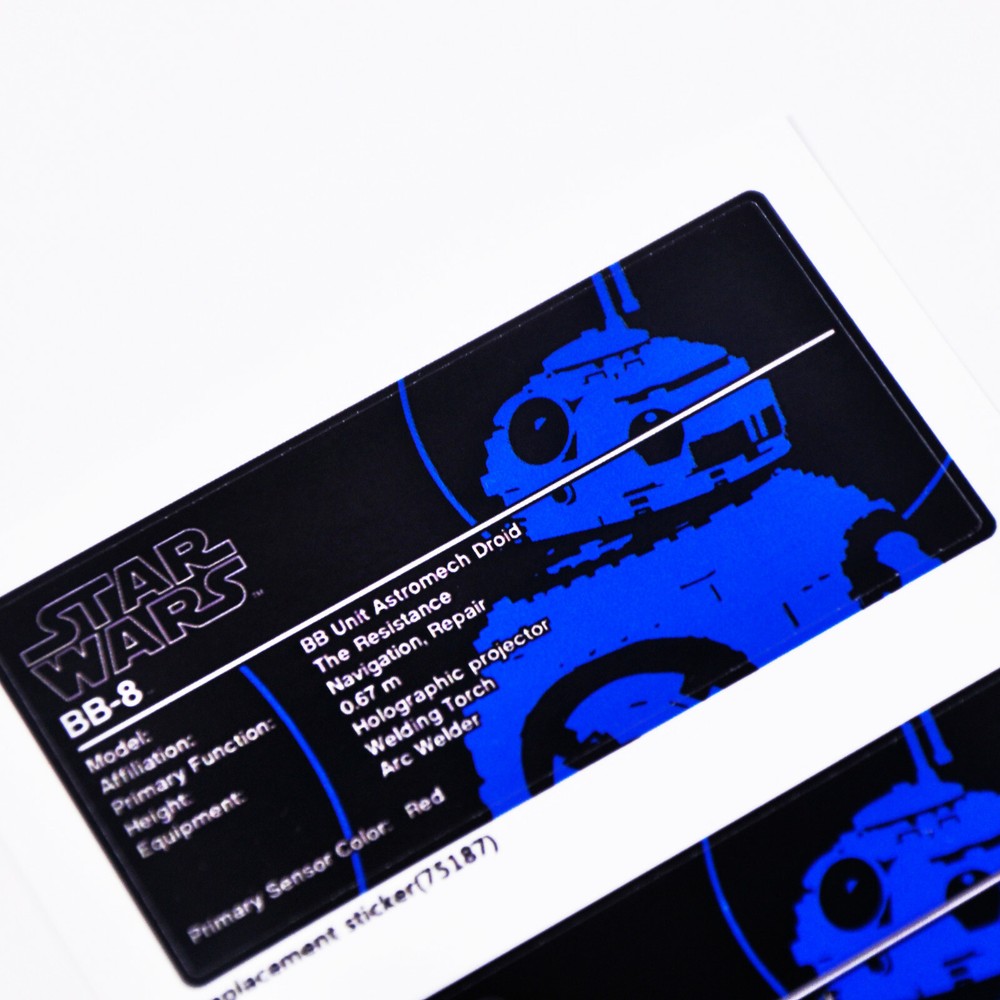 Replacement sticker for set 75187 Precut sticker