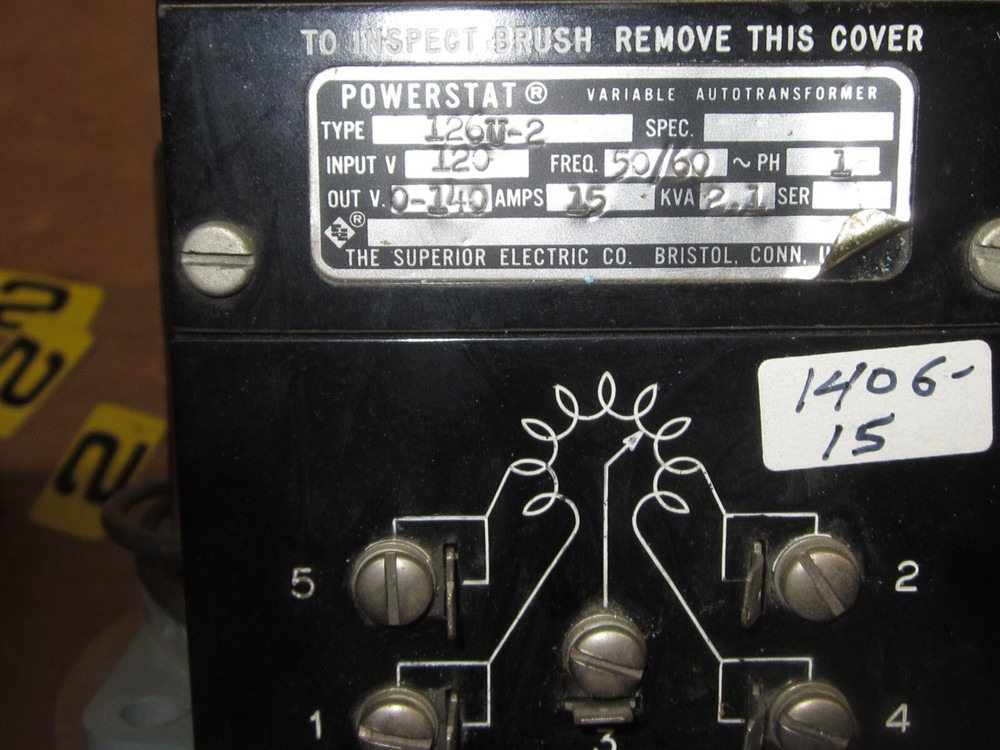 Powerstat variable Autotransformer 15 amp