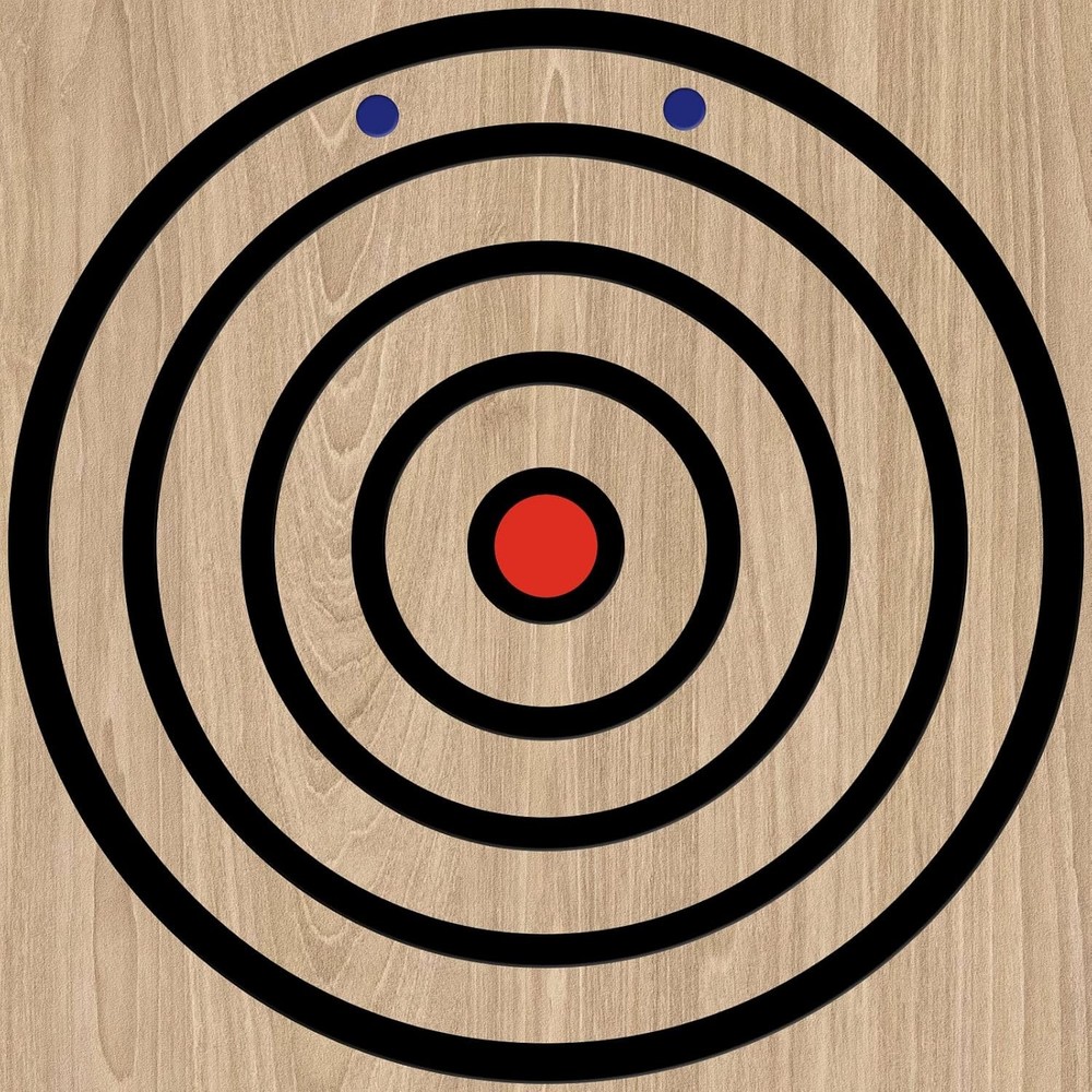 Axe Throwing Target Template Stainless Steel Stencil black