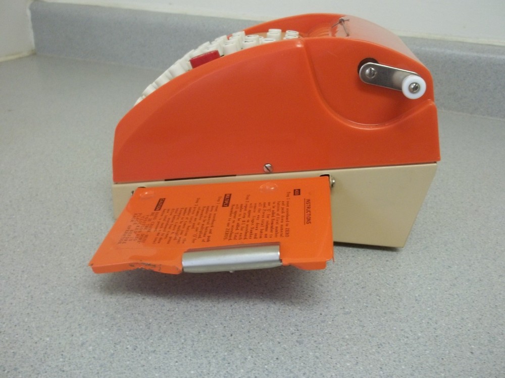 Vintage Adding and Multiplying machine Signature Junior with original box
