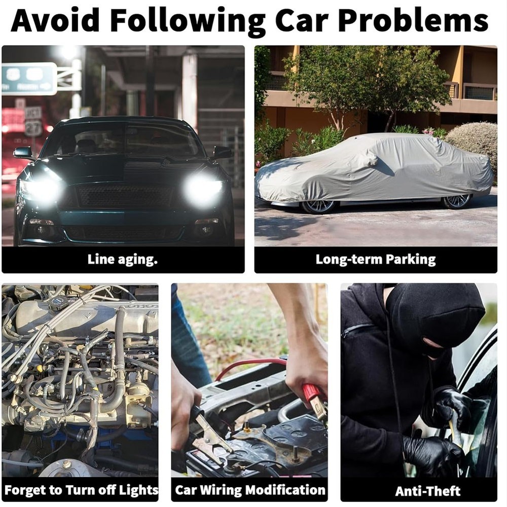 12V Car Remote Battery Disconnect Smart Voltage Kill Switch Automatic Power Off