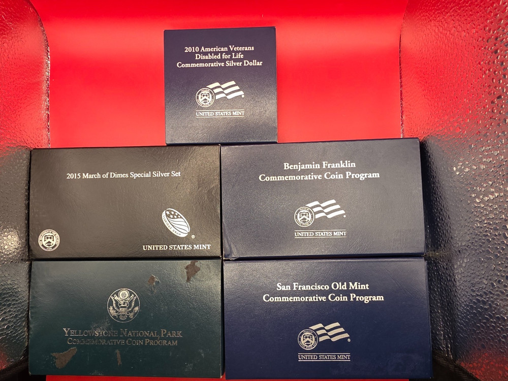 (20) Empty Assorted US Mint Boxes with COAs