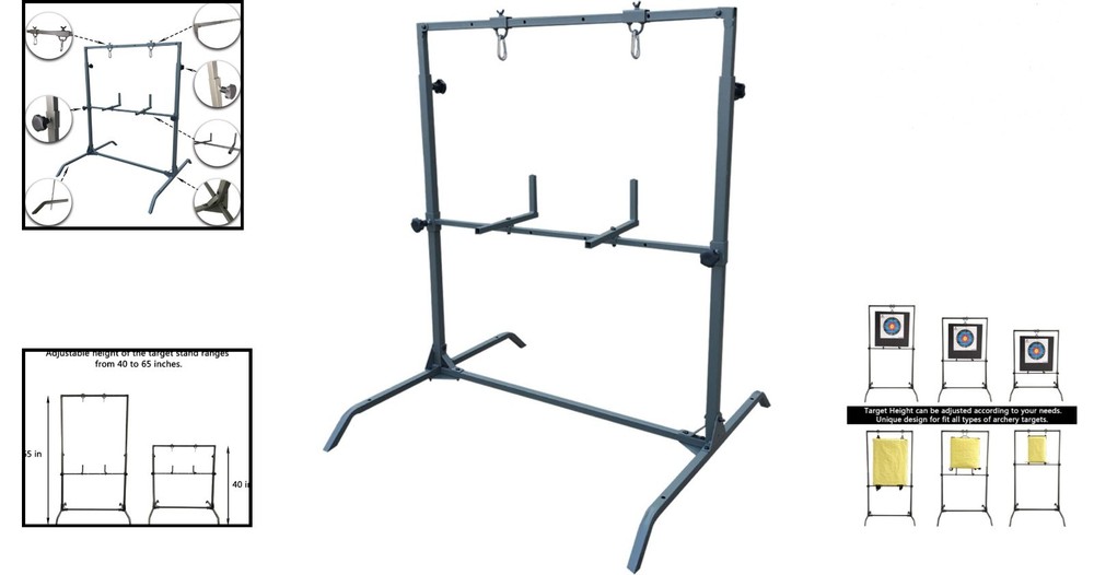 Archery Target Stand with Stabilizer - Perfect for All Target Types