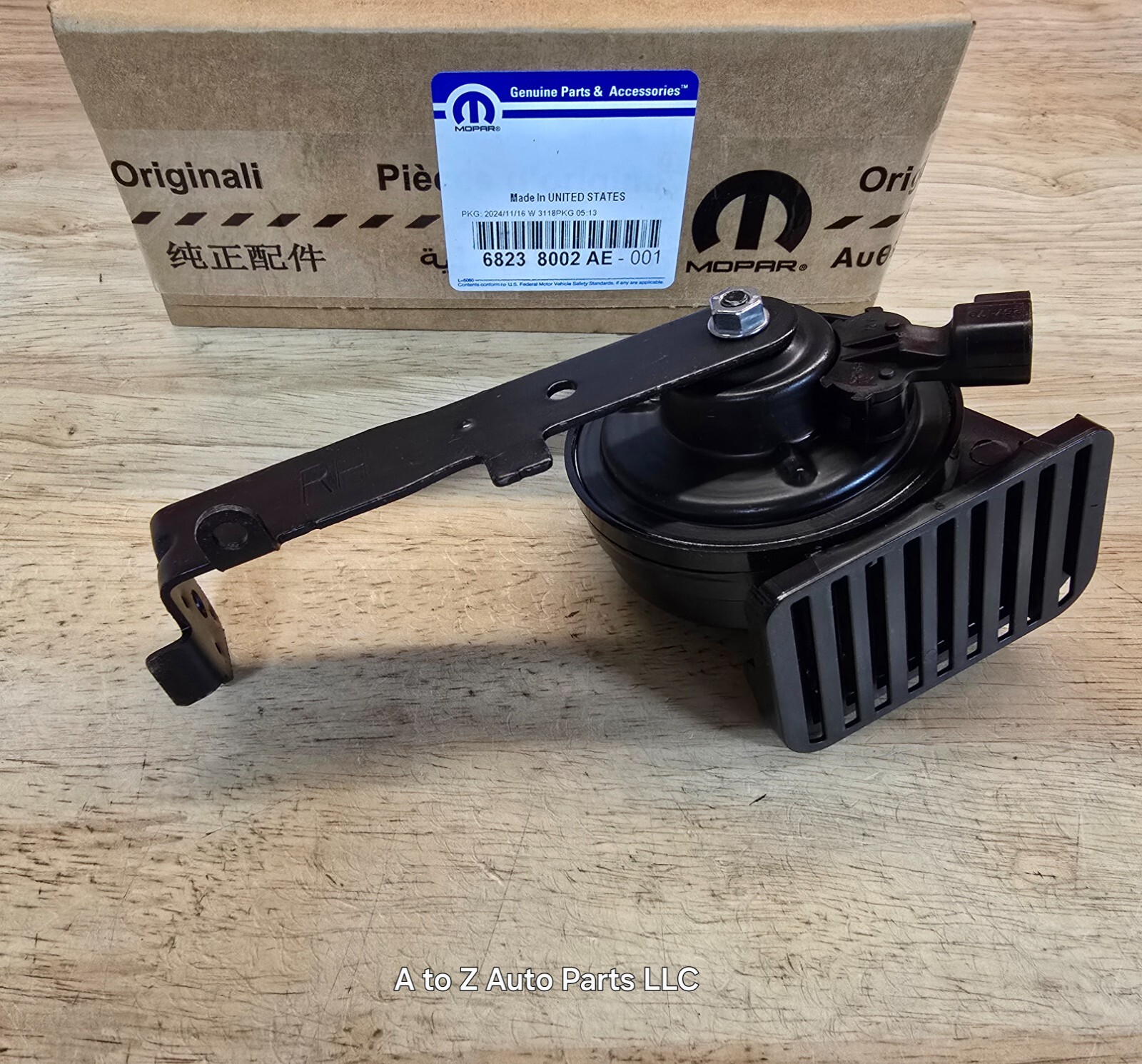 NEW 2015-2023 Dodge Charger, Chrysler 300 HIGH Note Horn & Bracket, OEM Mopar