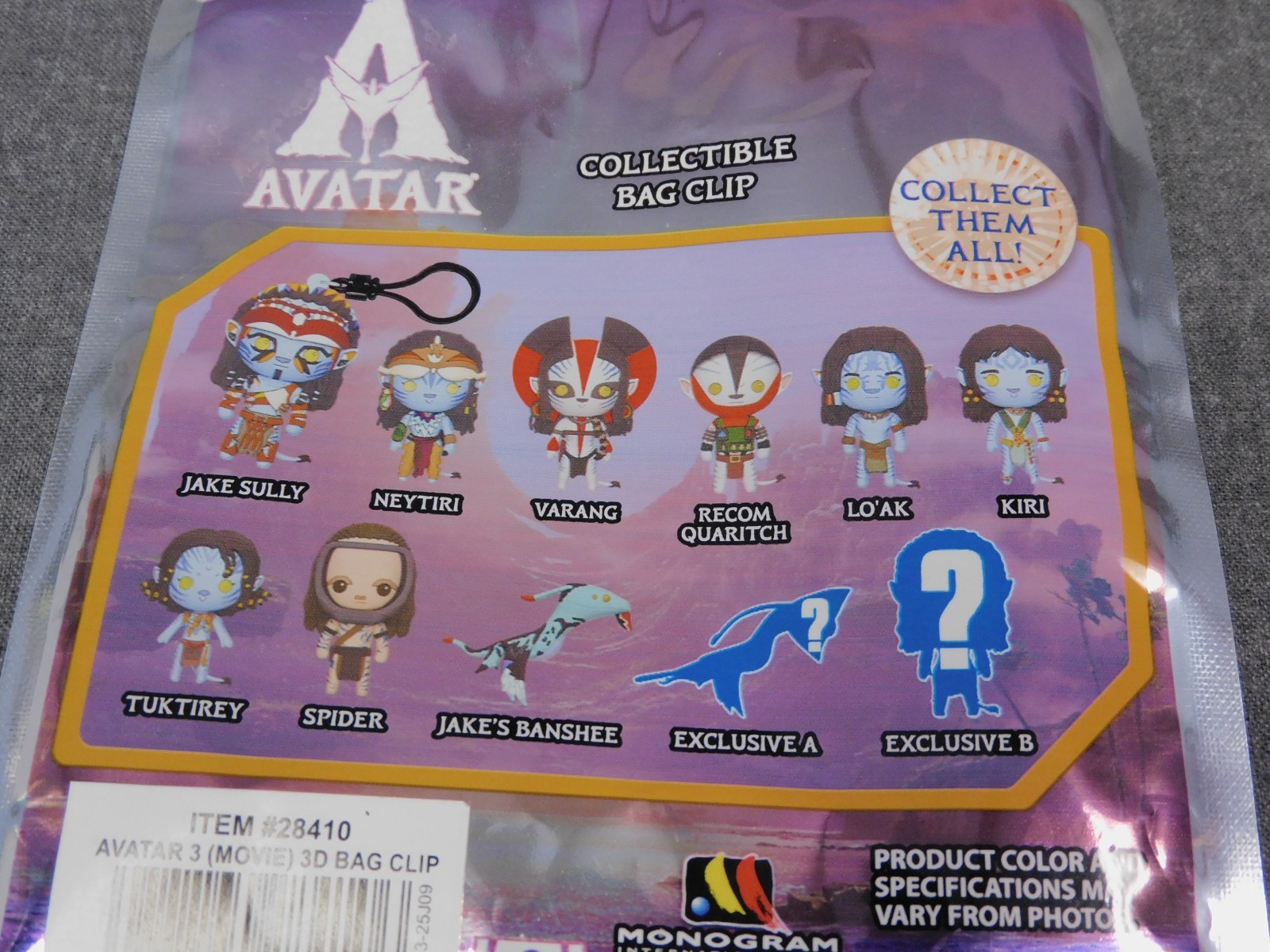 Avatar NEW * Neytiri Clip * Blind Bag Fire Ash Movie Key Chain Monogram