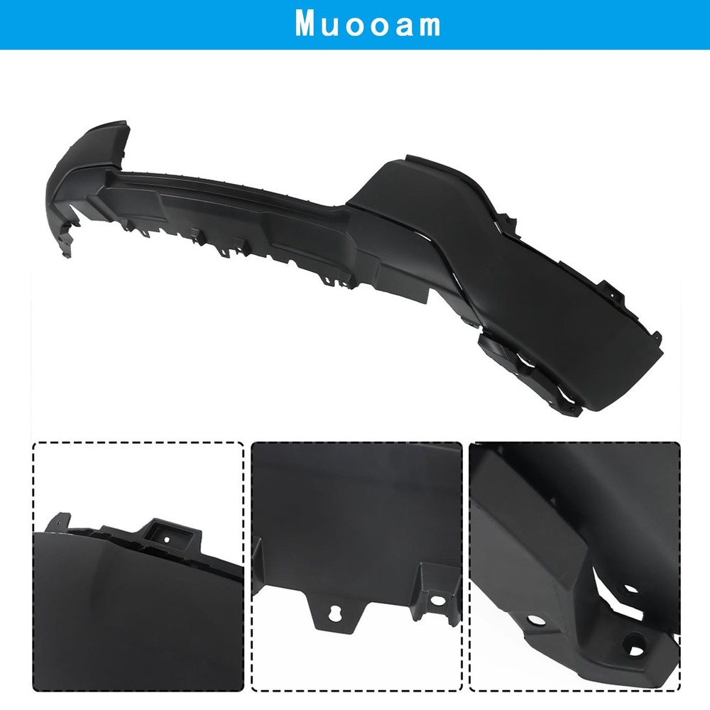 Plastic Front Lower Bumper Cover Black Replacement for Explorer 2016 2017