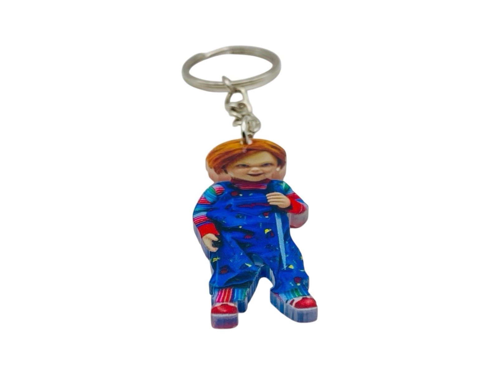 Child’s Play Chucky 2d Keychain Acrylic Handmade Horror Movie Slasher Villain