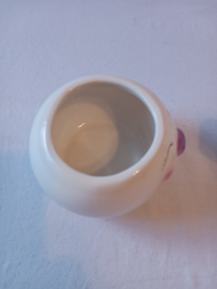 Bunny Rabbit Candy Dish Long Ear Handle Ceramic