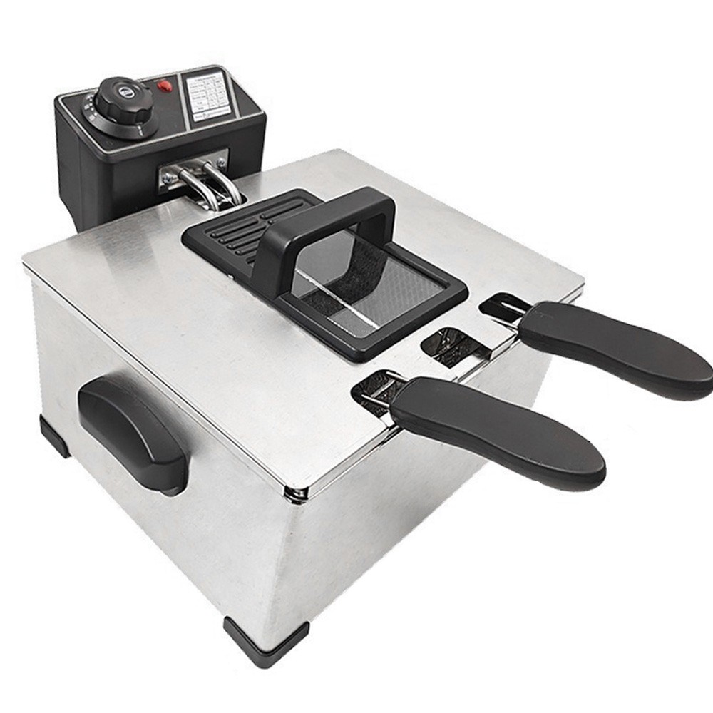 5L Commercial Electric Deep Fryer 2800W Restaurant Stainless Steel