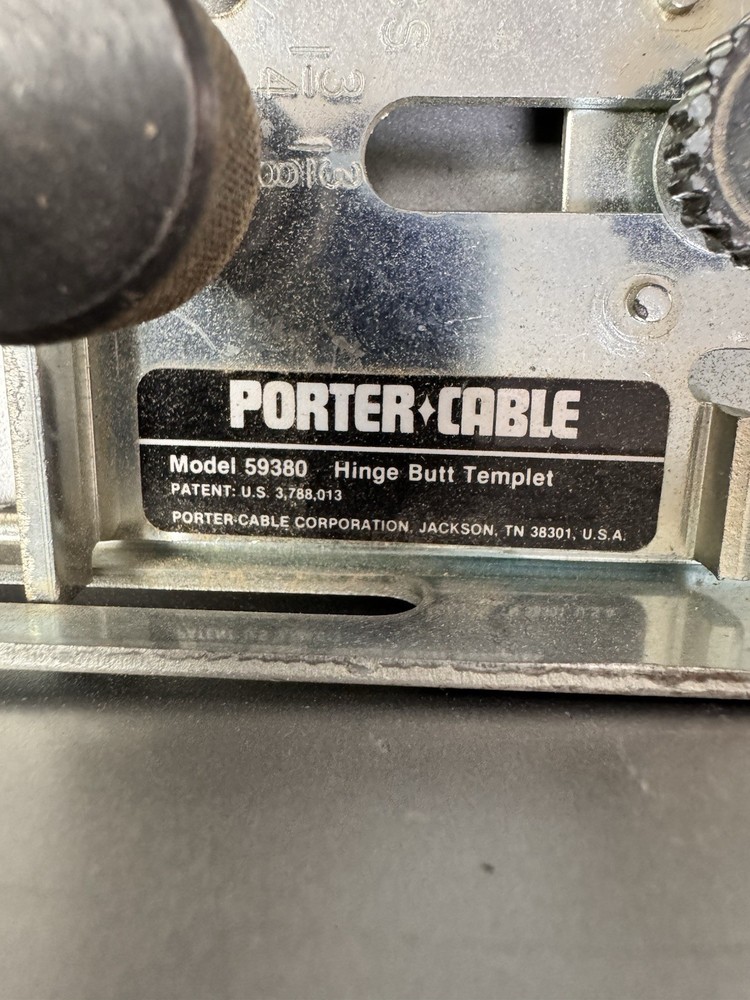 Porter Cable Hinge Butt Template Kit Model #59380 With Metal Case