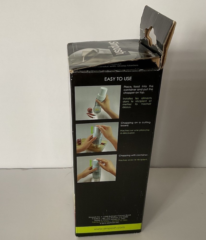 Simposh Black Mini Chopper New In Open Box