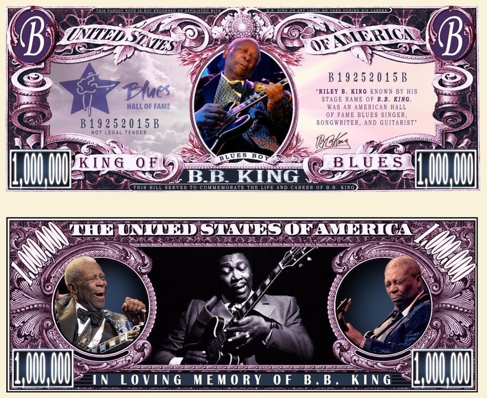 OUR BB KING DOLLAR BILL (2 Bills)