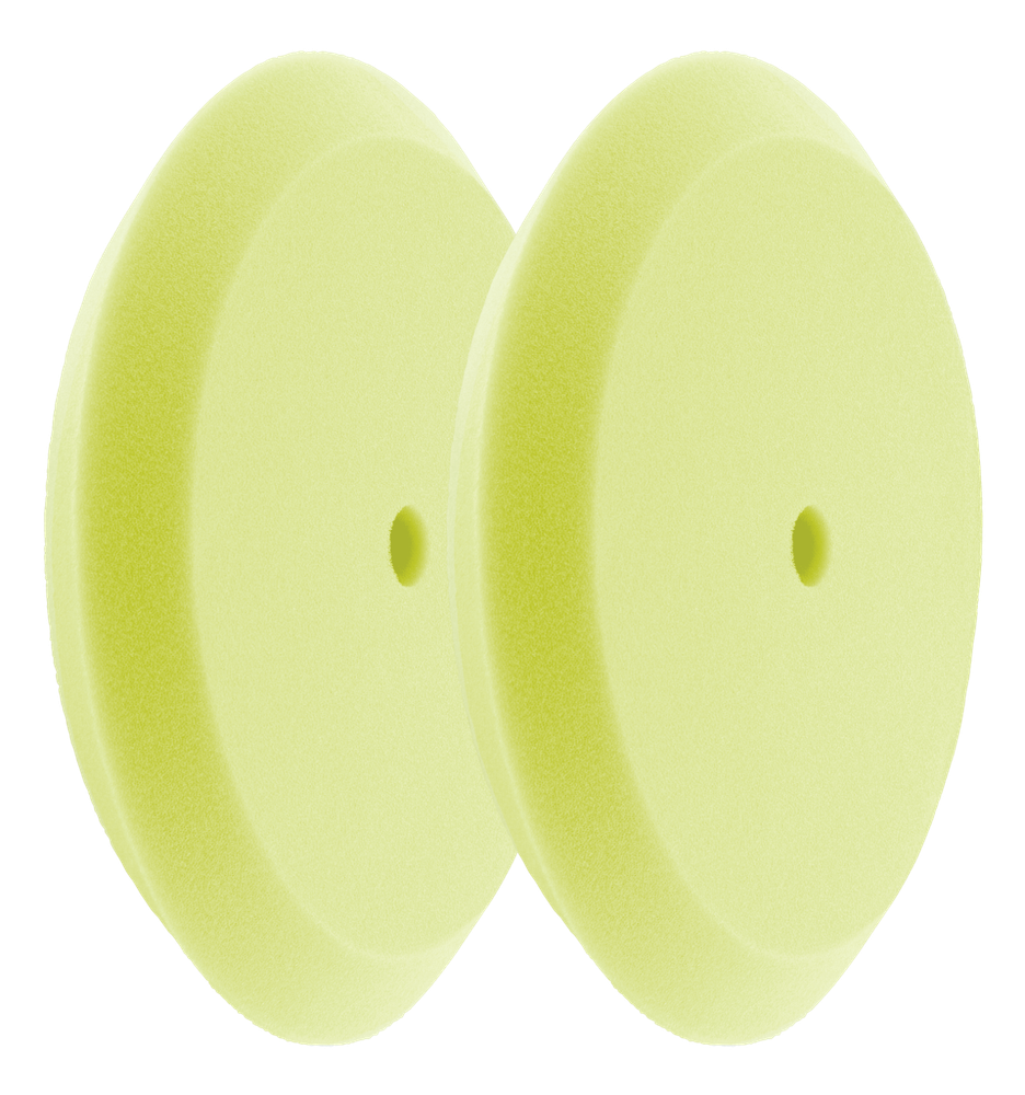 HI-BUFF 8" Foam Buffing Pads, Fits 7" Backer, Slant Design, Hook & Loop (2 Pack)