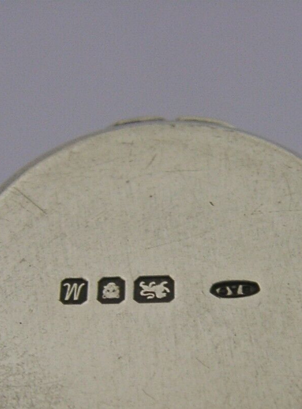 PRETTY ENGLISH SOLID STERLING SILVER BOX 1986 ART NOUVEAU STYLE