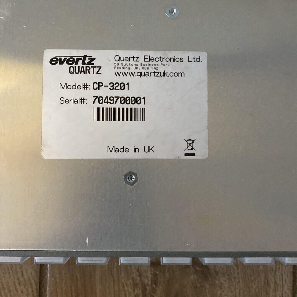 Evertz CP-3201 Router Control Panel