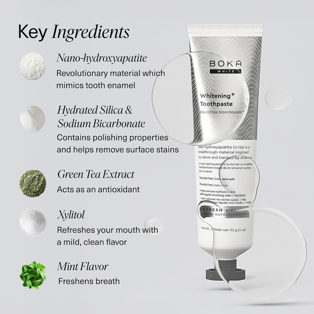 Fluoride Free Toothpaste, Nano Hydroxyapatite Toothpaste, Appropriate for Sensit