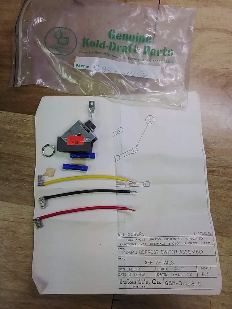 Kold-Draft GBB-01498-E Pump & Defrost Switch Assembly