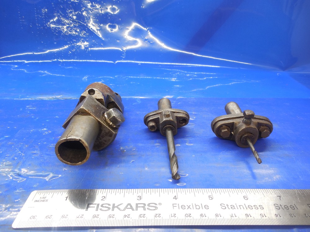 2PCS BROWN & SHARP 5/8 SHANK / ARBOR COLLET CHUCK TOOL HOLDERS & ANOTHER PC .625