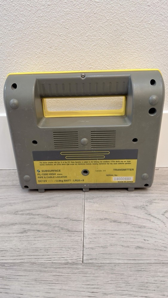 SubSurface Instruments PL-1500 Pipe and Cable Locator with Case