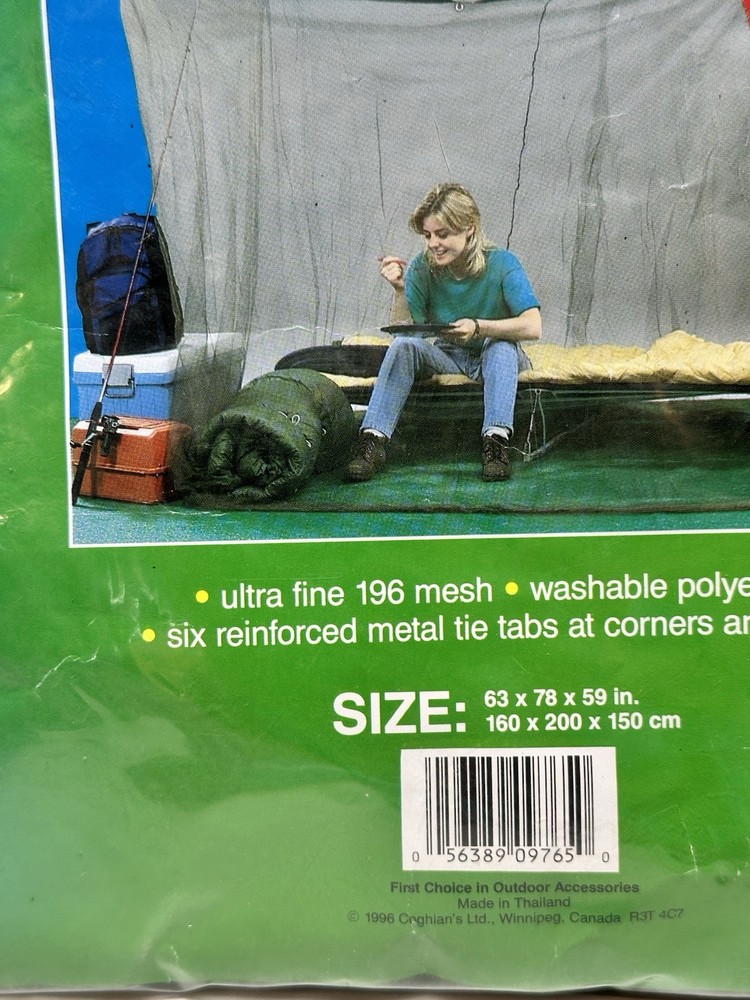 Coghlan's Rectangular Net, Green, Mesh Netting Protects from Bugs New Sealed