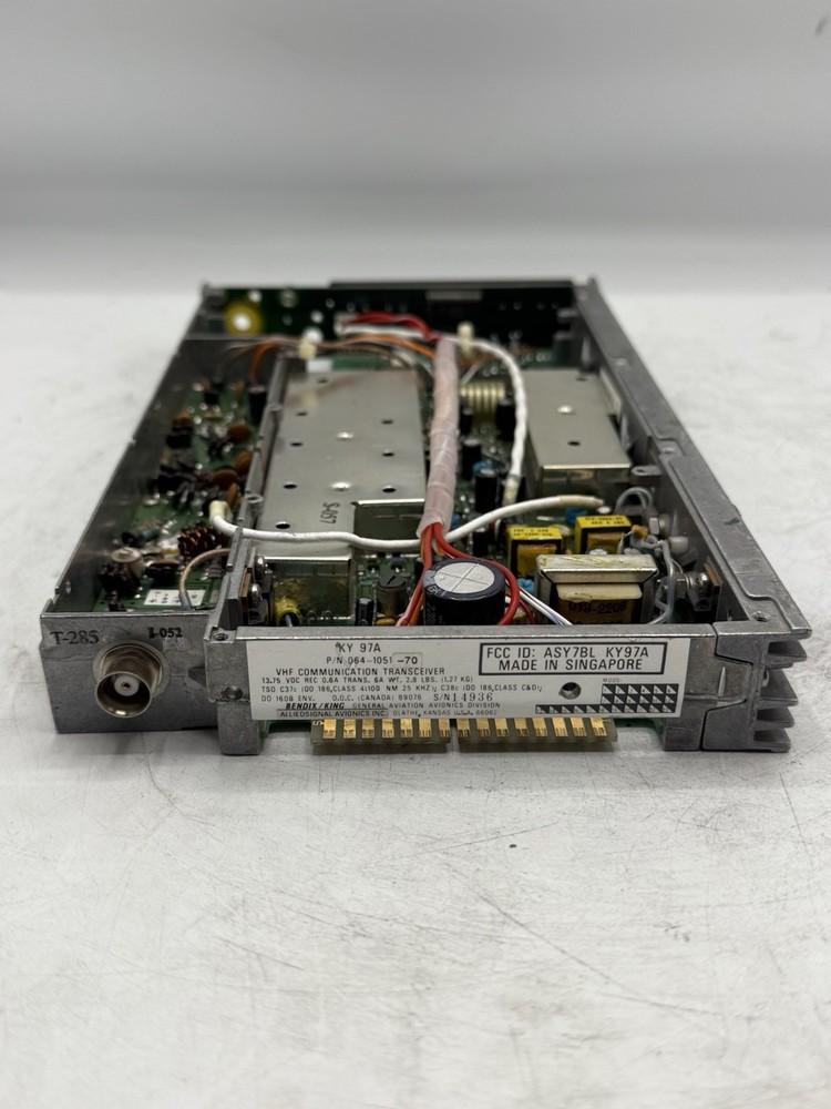 BENDIX KING KY 97A 064-1051-70 VHF COM TRANSCEIVER READ