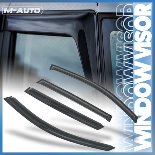 Window Visor Shade Compatible with 07-09 Acura MDX, Tape-On Rain Guards