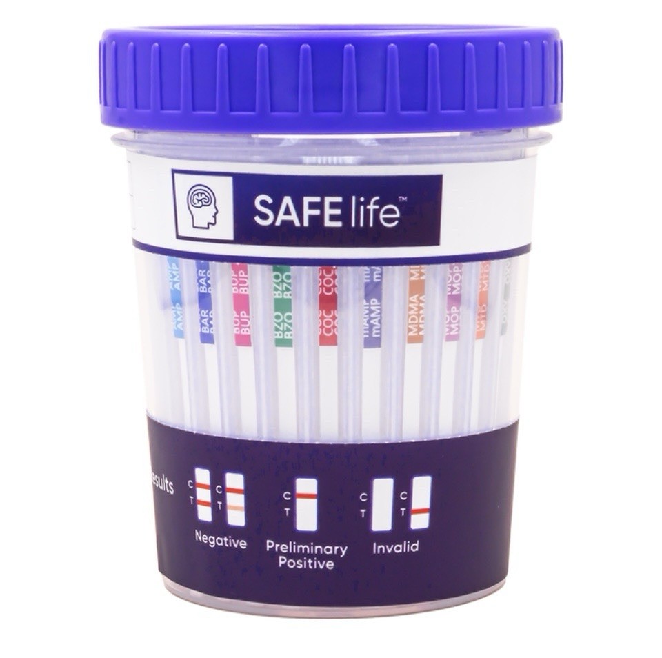 Safe life C-cup Multi-Drig Urine Test Cup (1 case = 10 individual tests)